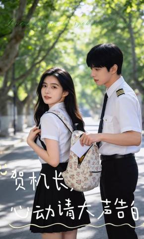 短剧《贺机长，心动请大声告白》海报