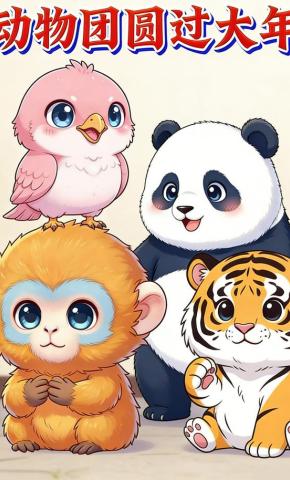 短剧《动物团圆过大年》海报