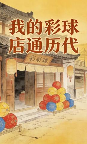 短剧《我的彩球店通历代》海报