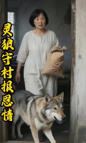 短剧《灵狼守村报恩情》海报