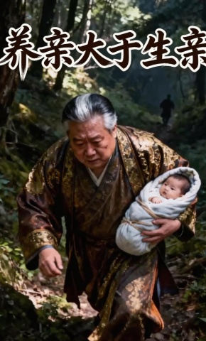 短剧《养亲大于生亲》海报