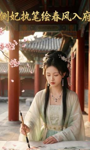 短剧《侧妃执笔绘春风入府》海报