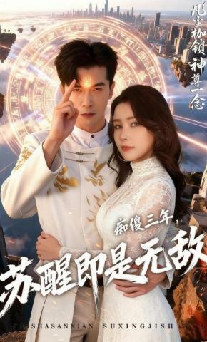 短剧《痴傻三年，苏醒即是无敌》海报