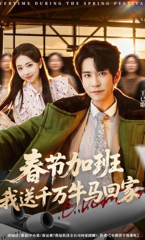 短剧《春节加班，我送千万牛马回家》海报