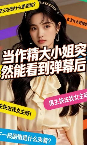 短剧《当作精大小姐突然能看到弹幕后》海报