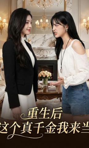 短剧《重生后这个真千金我来当》海报