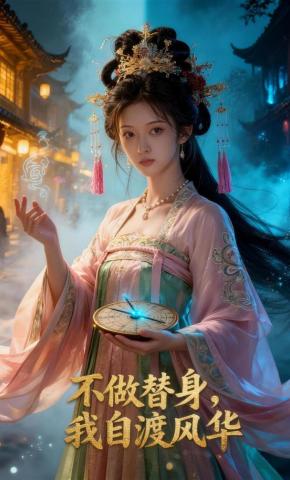 短剧《不做替身，我自渡风华》海报