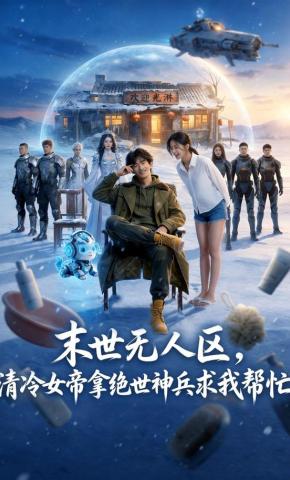 短剧《末世无人区，清冷女帝拿绝世神兵求我帮忙》海报