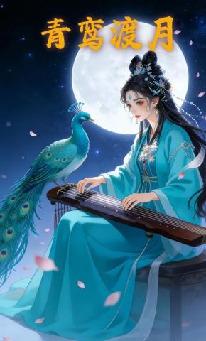 短剧《青鸾渡月》海报