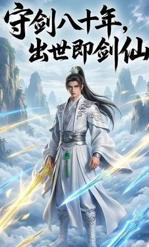 短剧《守剑八十年，出世即剑仙》海报