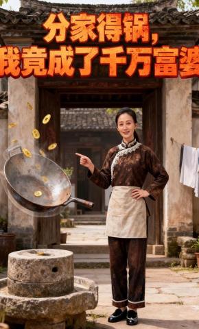 短剧《分家得锅，我竟成了千万富婆》海报