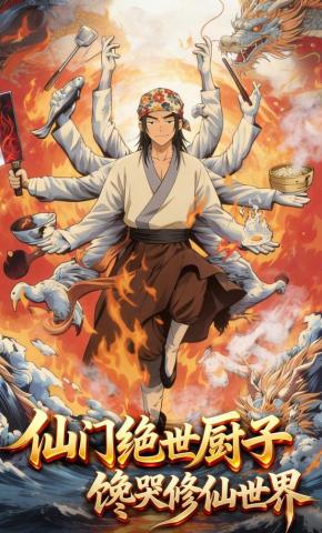 短剧《仙门绝世厨子，馋哭修仙世界》海报