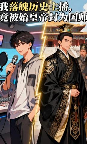 短剧《我落魄历史主播，竟被始皇帝封为国师》海报