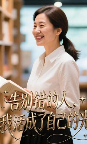 短剧《告别错的人，我活成了自己的光》海报