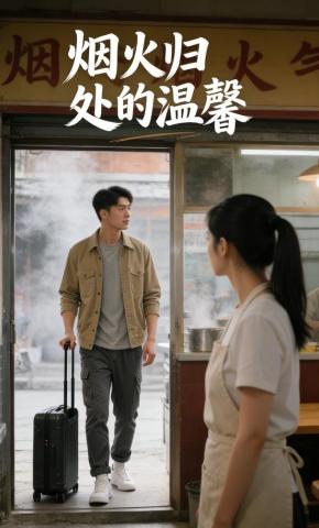 短剧《烟火归处的温馨》海报