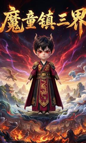 短剧《魔童镇三界》海报