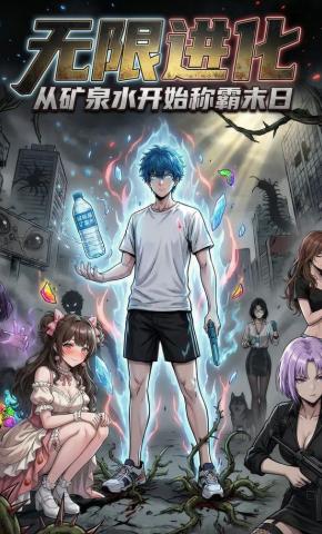 短剧《无限进化：从矿泉水开始称霸末日》海报