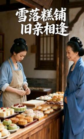 短剧《雪落糕铺，旧亲相逢》海报