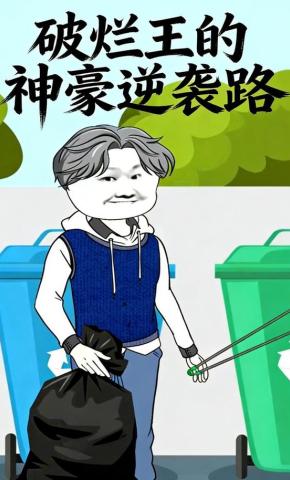 短剧《破烂王的神豪逆袭路》海报
