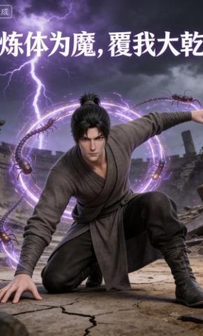 短剧《炼体为魔，覆我大乾》海报