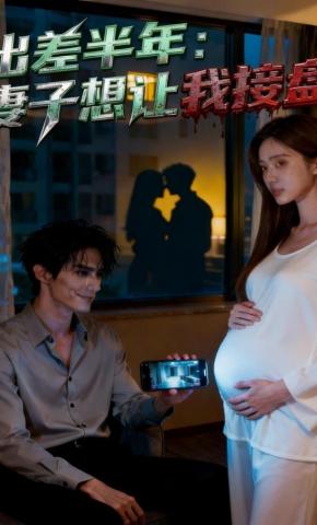 短剧《出差半年，妻子想让我接盘》海报