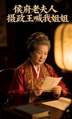 短剧《侯府老夫人：摄政王喊我姐姐》海报