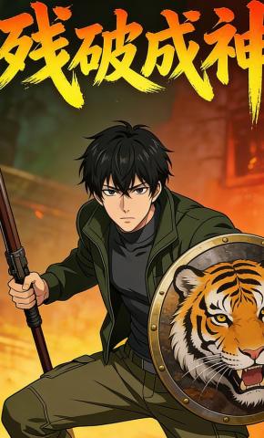 短剧《残破成神》海报