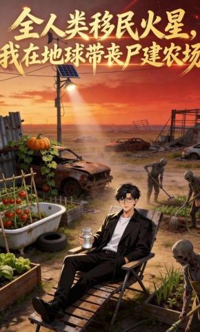 短剧全人类移民火星，我在地球带丧尸建农场海报