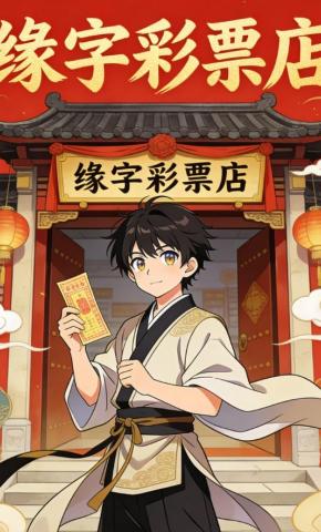 短剧《缘字彩票店》海报