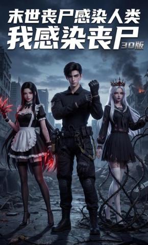 短剧末世丧尸感染人类，我感染丧尸3D版海报