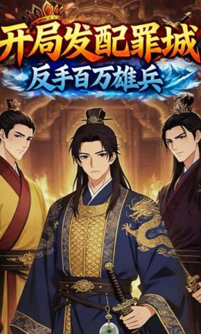 短剧《开局发配罪城，反手百万雄兵》海报