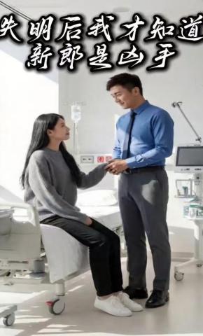 短剧《失明后我才知道，新郎是凶手》海报