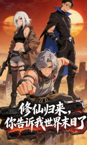 短剧《修仙归来，你告诉我世界末日了》海报