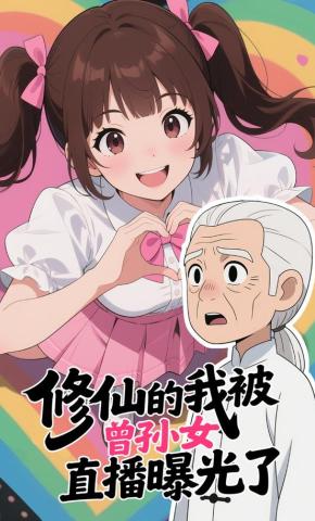 短剧《修仙的我：被曾孙女直播曝光了》海报