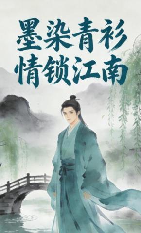短剧《墨染青衫，情锁江南》海报
