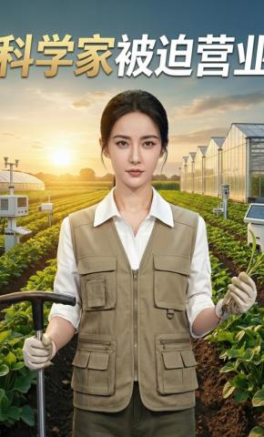 短剧《科学家被迫营业》海报