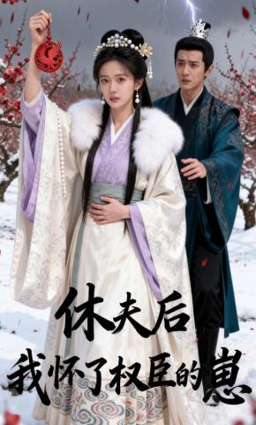 短剧《休夫后，我怀了权臣的崽》海报