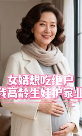 短剧《女婿想吃绝户，我高龄生娃护家业》海报