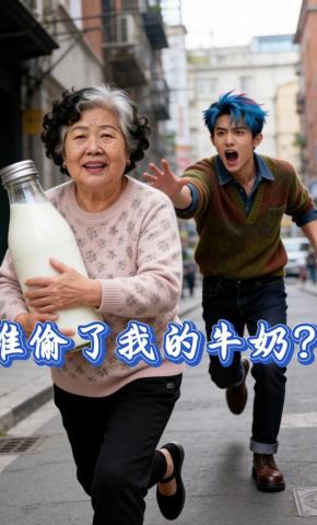 短剧《谁偷了我的牛奶》海报