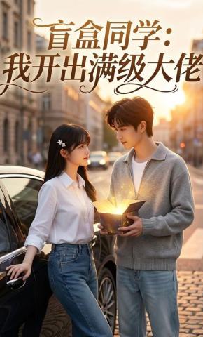 短剧《盲盒同学：我开出满级大佬》海报