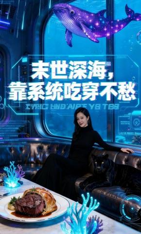 短剧《末世深海，靠系统吃穿不愁》海报