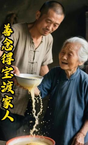 短剧《善念得宝渡家人》海报