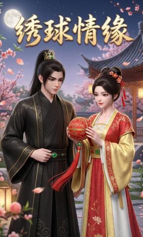 短剧《绣球情缘》海报