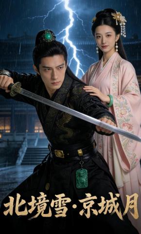 短剧《北境雪京城月》海报