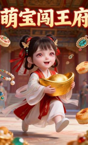 短剧《萌宝闯王府》海报