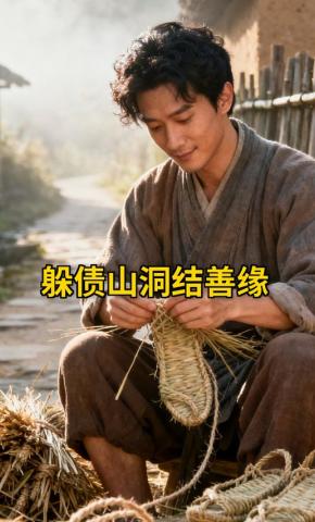 短剧《躲债山洞结善缘》海报