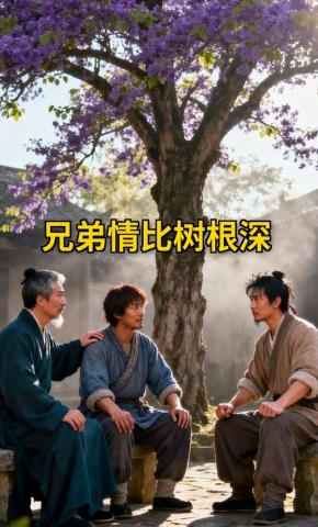 短剧《兄弟情比树根深》海报