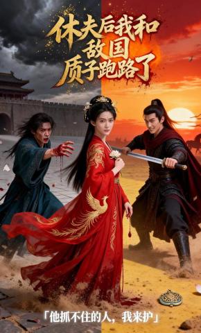 短剧《休夫后，我和敌国质子跑路了》海报