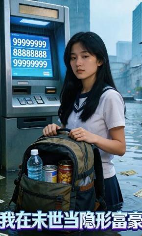 短剧《我在末世当隐形富豪》海报