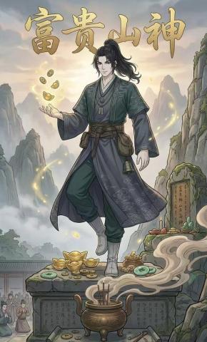 短剧《富贵山神》海报